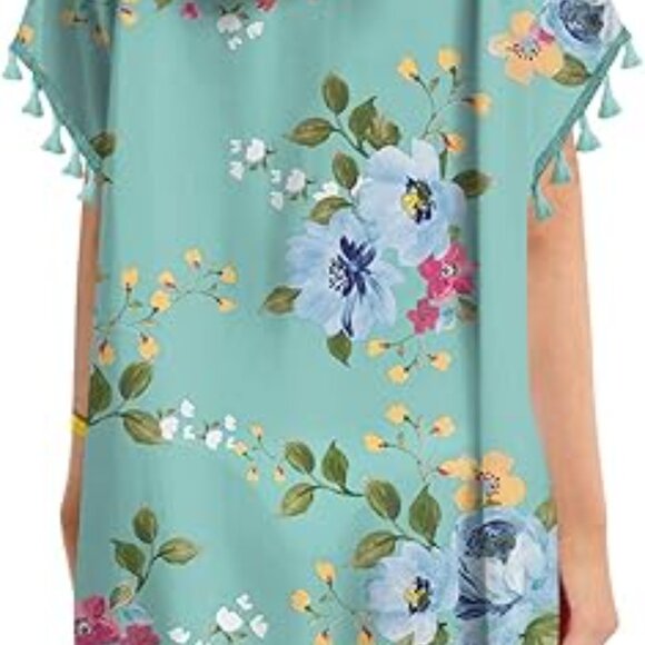 Beach Coverups for Swimwear with Chiffon Tassels for Women - Picture 3 of 4